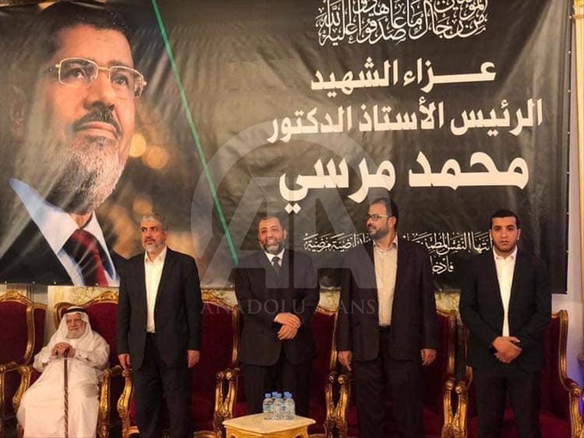 خيمة عزاء لمرسي بالدوحة