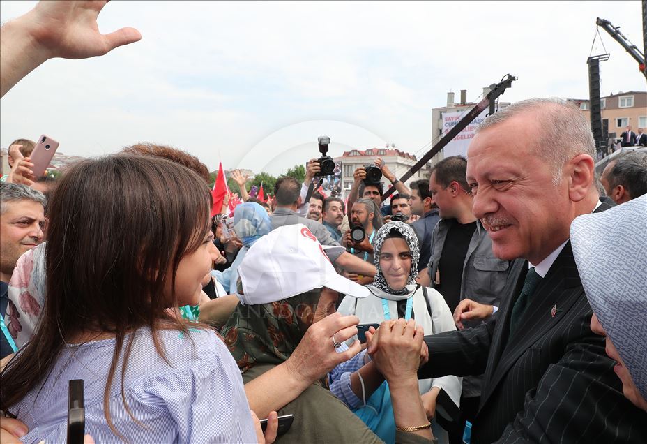 Türkiye Cumhurbaşkanı Erdoğan, Bahçelievler'de