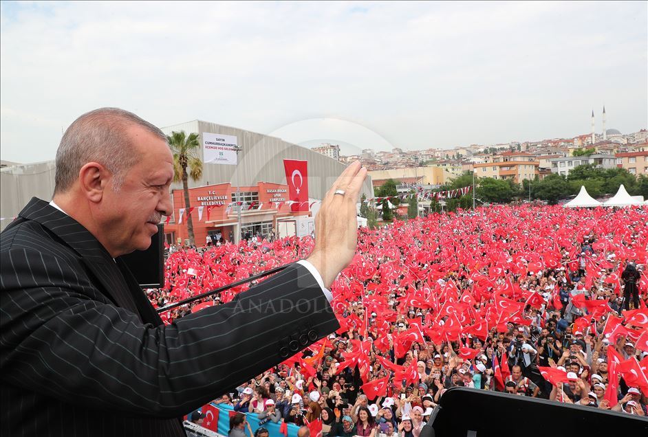 Türkiye Cumhurbaşkanı Erdoğan, Bahçelievler'de