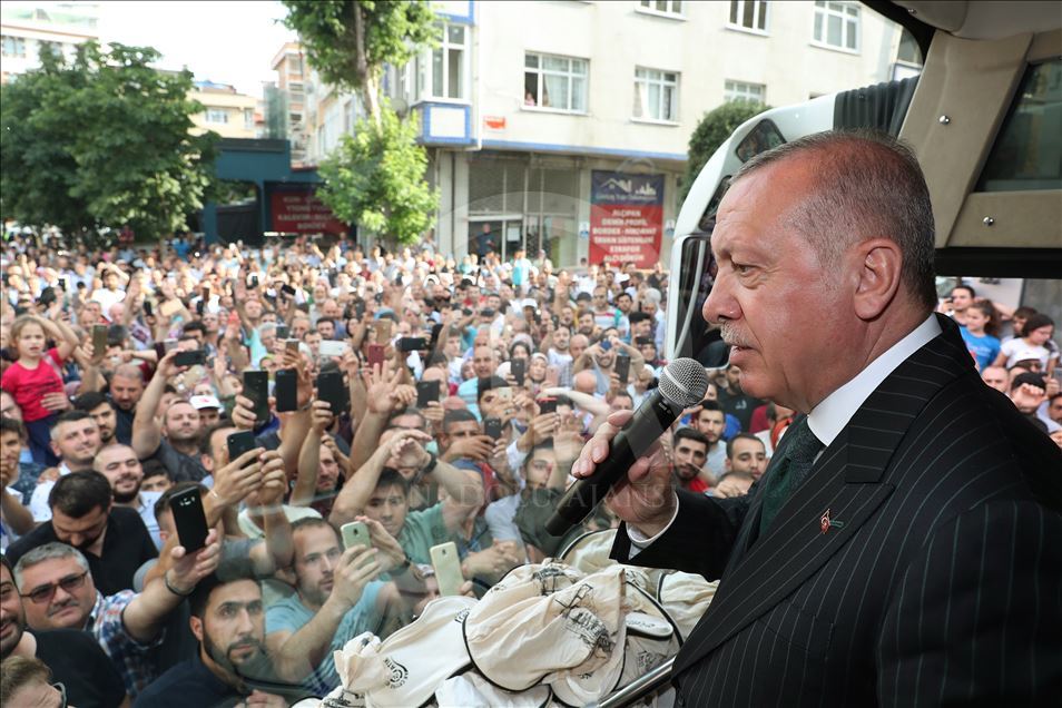 Türkiye Cumhurbaşkanı Erdoğan, Bahçelievler'de