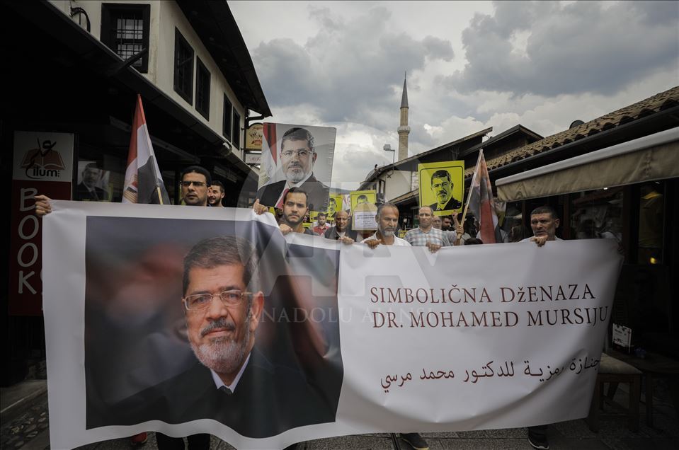 Saraybosna'da "Muhammed Mursi" için gösteri