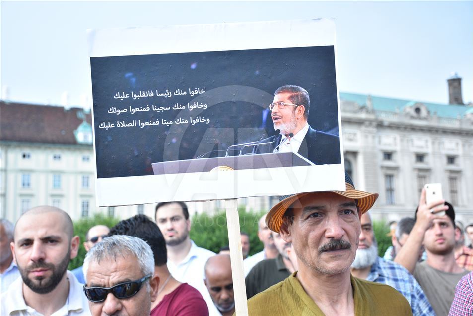 Protest in support of Mohamed Morsi in Vienna
