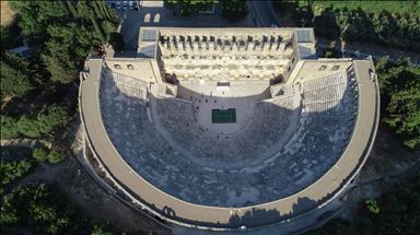 Turkish Airlines Antalya Open'da ilk atış Aspendos'ta yapıldı