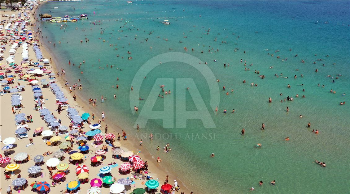Hot weather in Turkey's Aegean province Aydin