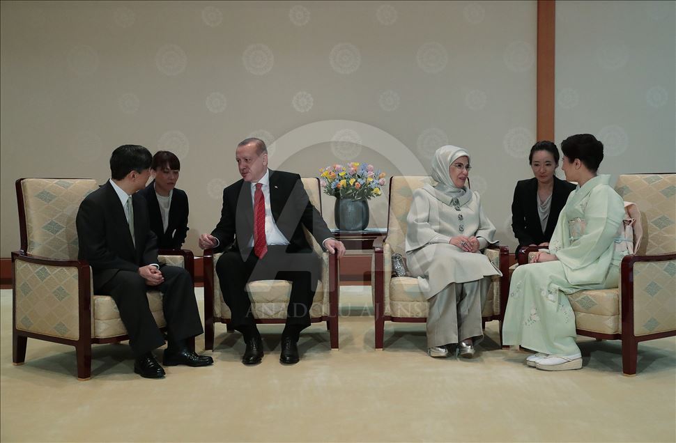 Cumhurbaşkanı Erdoğan, Japon İmparatoru Naruhito ile görüştü