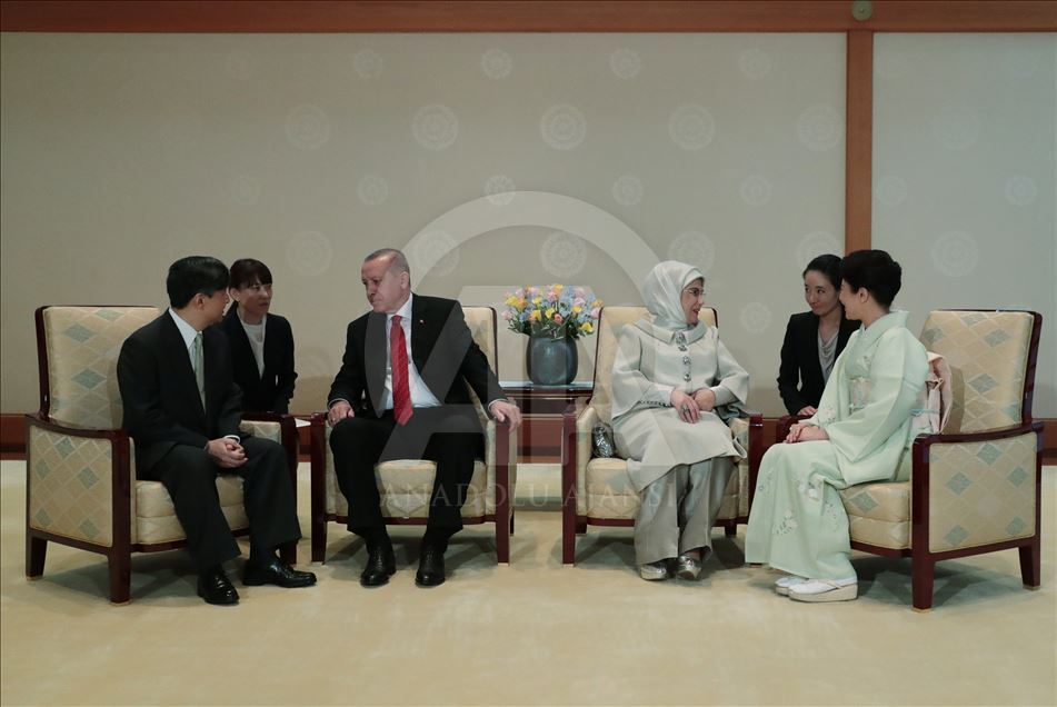 Cumhurbaşkanı Erdoğan, Japon İmparatoru Naruhito ile görüştü