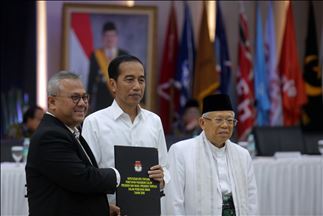 KPU tetapkan Jokowi-Ma'ruf Amin sebagai pemenang Pilpres 2019