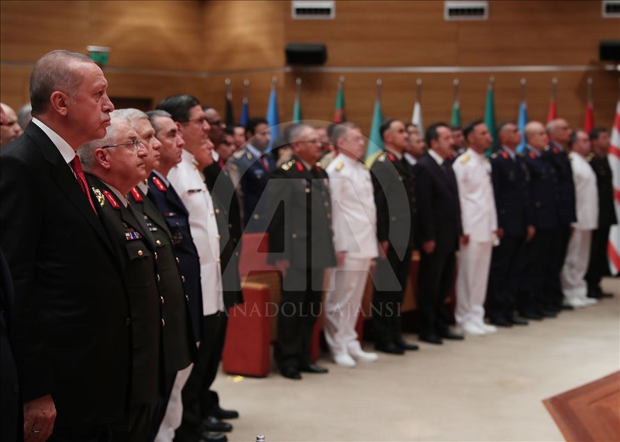 حضور رئیس جمهور اردوغان در مراسم فارغ التحصیلی دانشگاه دفاع ملی
