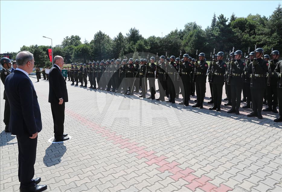 حضور رئیس جمهور اردوغان در مراسم فارغ التحصیلی دانشگاه دفاع ملی