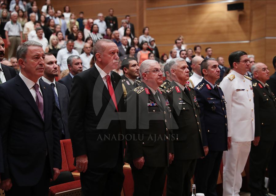 حضور رئیس جمهور اردوغان در مراسم فارغ التحصیلی دانشگاه دفاع ملی
