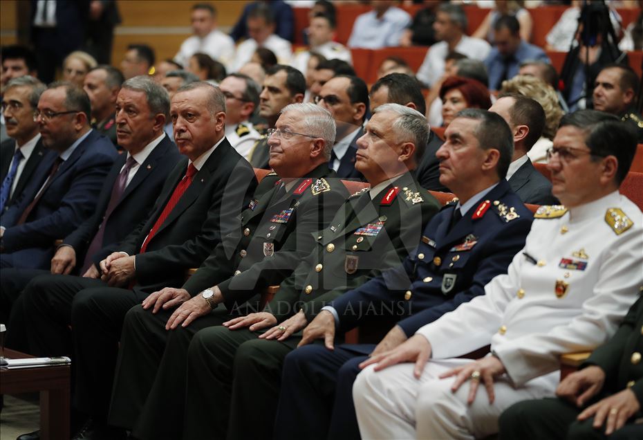 حضور رئیس جمهور اردوغان در مراسم فارغ التحصیلی دانشگاه دفاع ملی