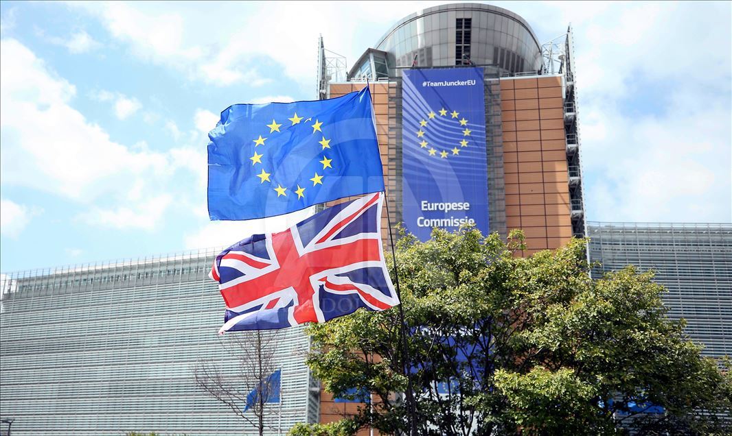 Brexit protest in Brussels