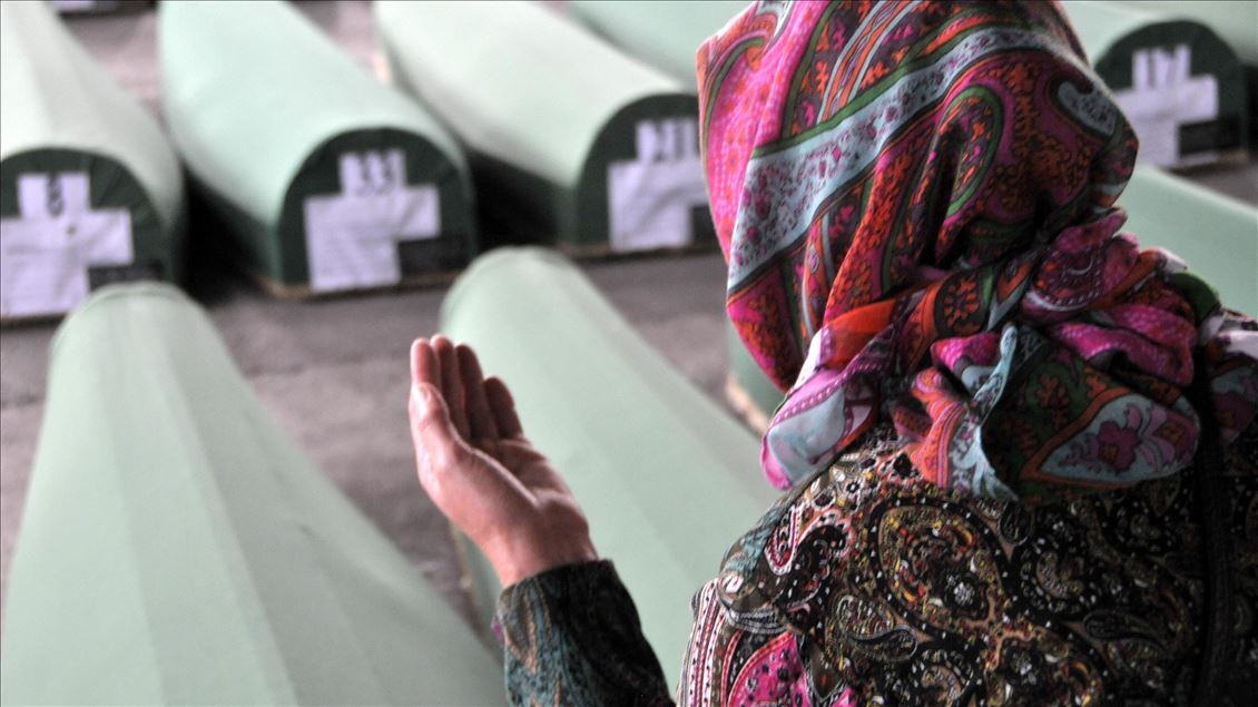 Identified remains of Srebrenica Genocide victims transported to Potocari
