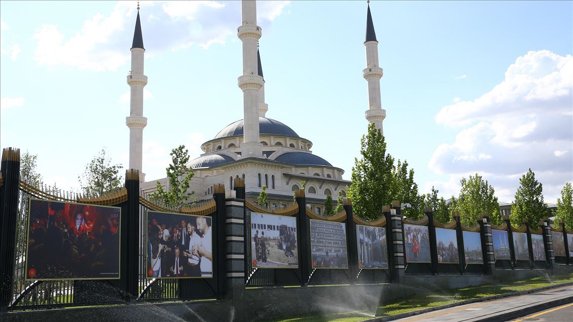 Cumhurbaşkanlığı Külliyesi'nde 15 Temmuz hazırlıkları sürüyor