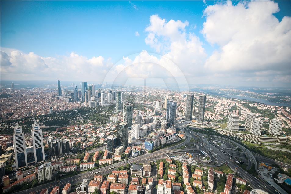 Aerial views of Istanbul