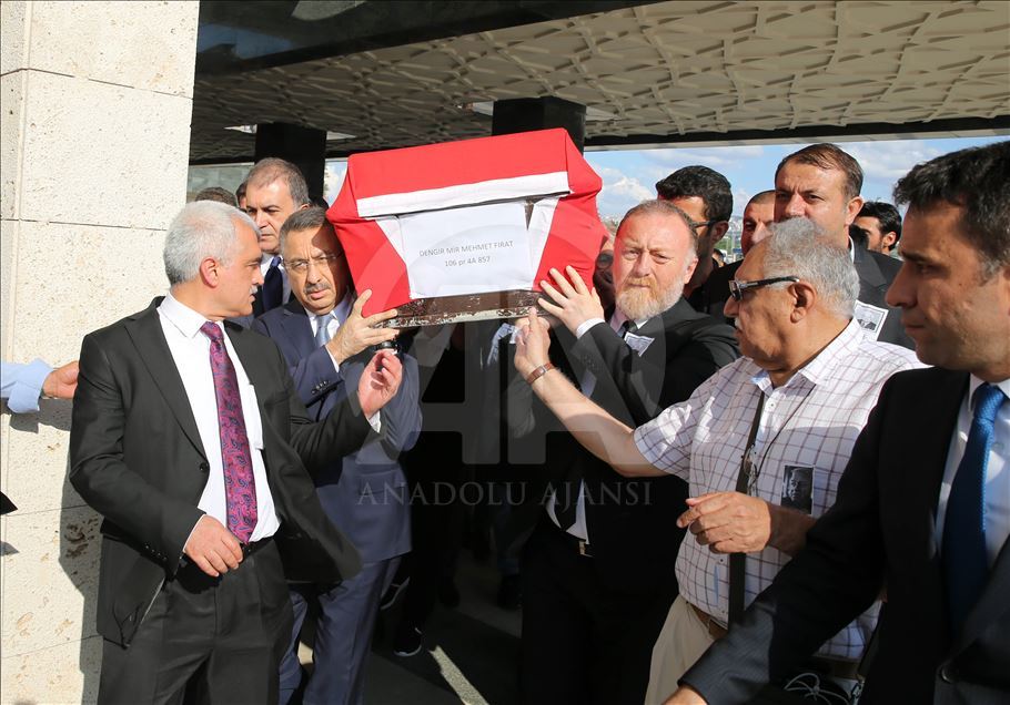 Dengir Mir Mehmet Fırat, son yolculuğuna uğurlandı