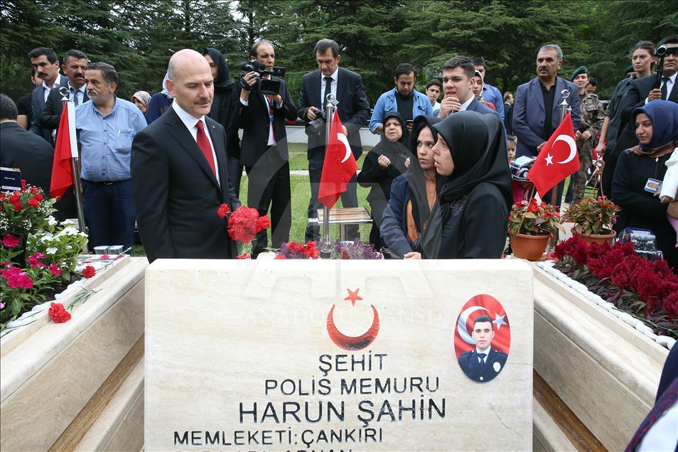 15 Temmuz Demokrasi Şehitliği'nde anma
