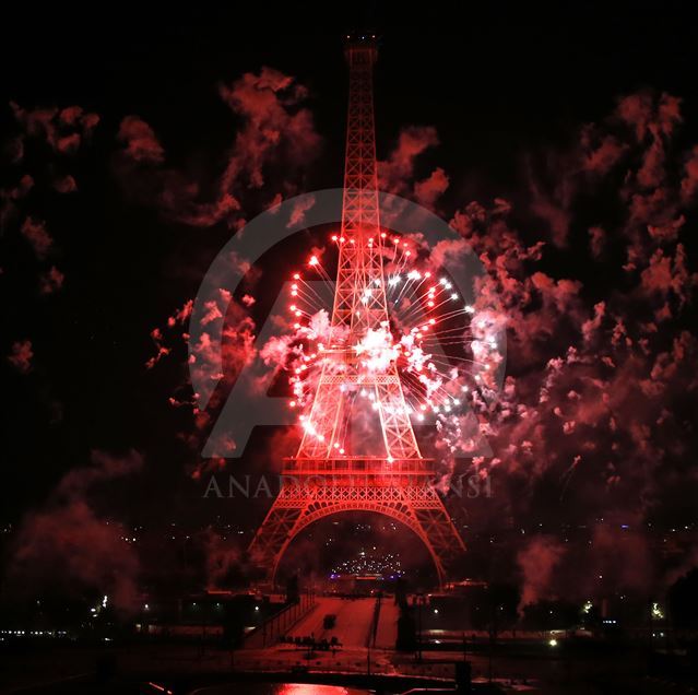 Eiffel Tower Bastille Day fireworks