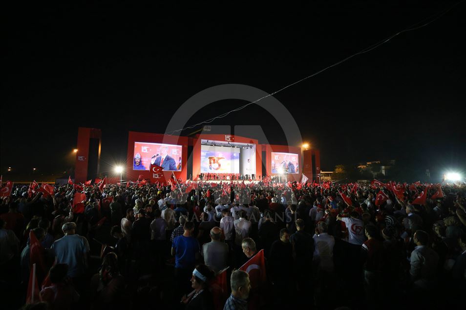 İstanbul'da "15 Temmuz Demokrasi ve Milli Birlik Günü Buluşması"