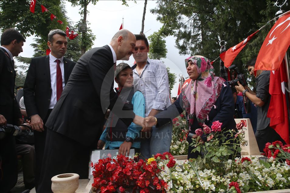 15 Temmuz Demokrasi Şehitliği'nde anma