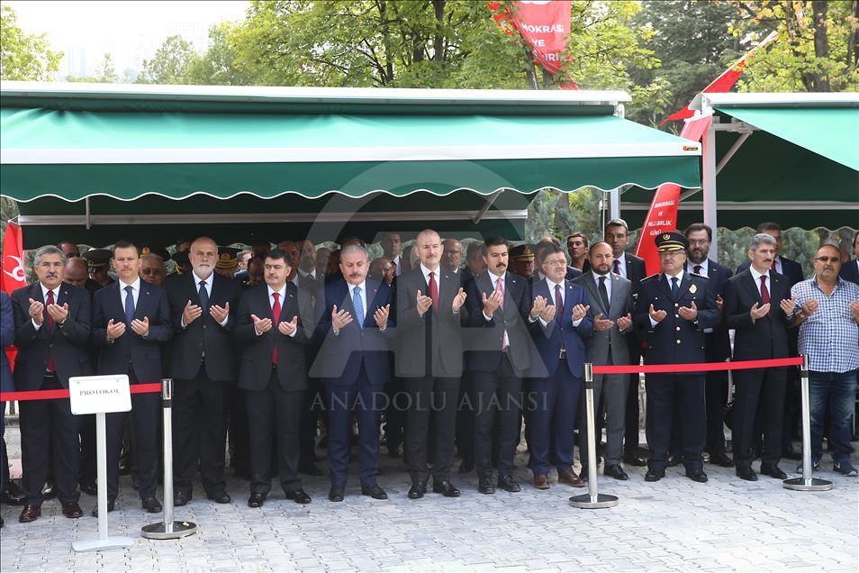 15 Temmuz Demokrasi Şehitliği'nde anma