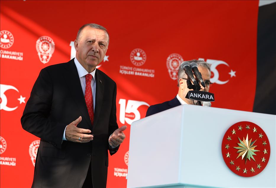 أردوغان: نتخذ كافة التدابير لمنع خيانات شبيهة بـ15 يوليو 
