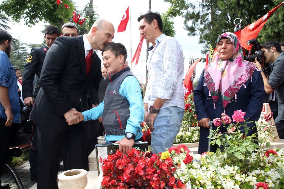 15 Temmuz Demokrasi Şehitliği'nde anma