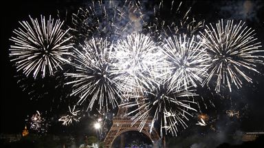 Eiffel Tower Bastille Day fireworks