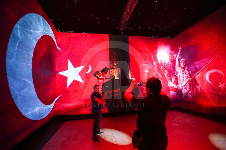 AA'nın "Dijital Gösterim Merkezi"ndeki videosuna yoğun ilgi
