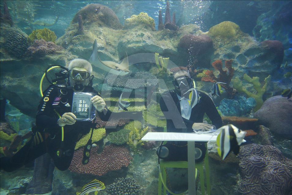 Freediving record holder Ufuk Kocak's book