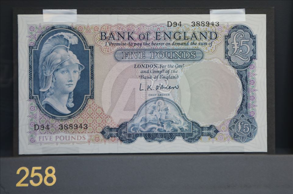 İngiltere Merkez Bankasının tarihi sergilendi