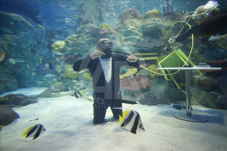 Freediving record holder Ufuk Kocak's book