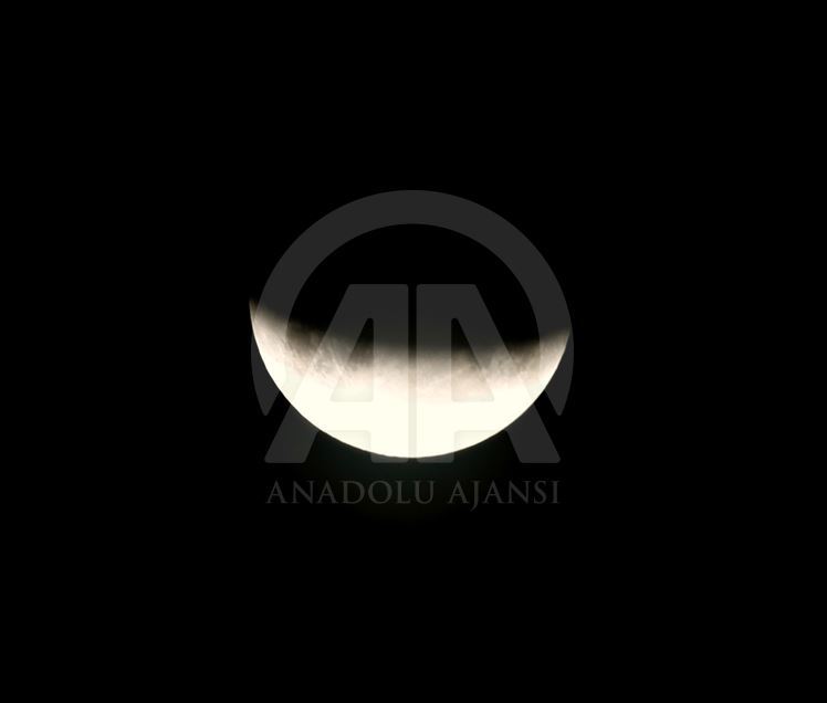 Partial Lunar Eclipse in Samsun