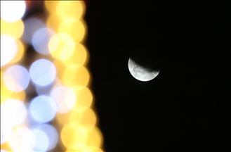 Eclipse Lunar parcial en Sakarya, Turquía