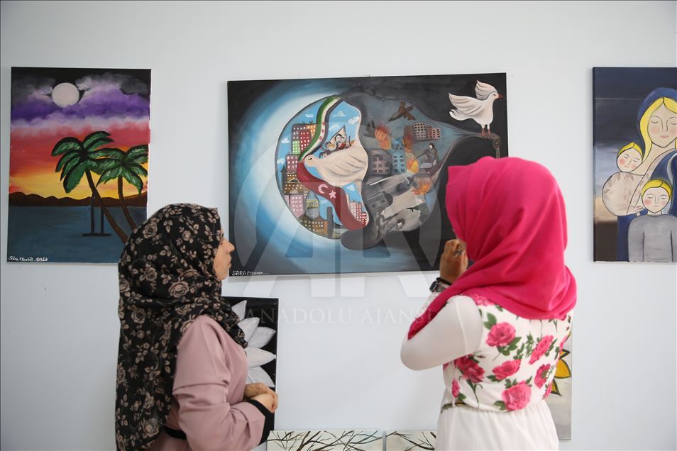 Ужасы войны в картинах сирийского художника