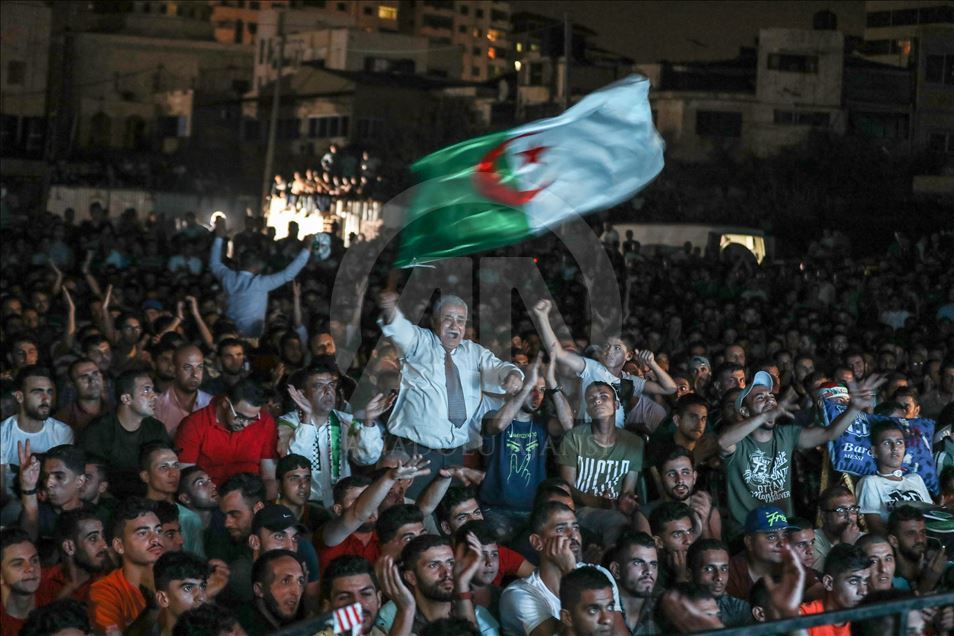 Gazans celebrate Algeria’s AFCON title win