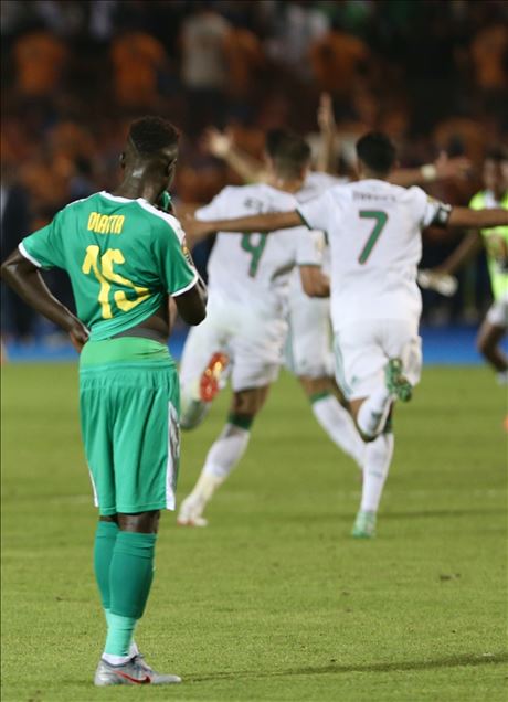 Argelia celebra su victoria sobre Senegal en la Copa Africana de Naciones 2019