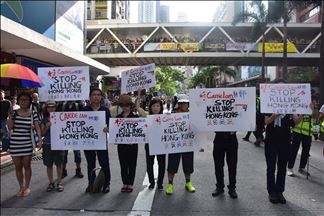 Ciudadanos de Hong Kong vuelven a salir a las calles para protestar contra la ley de extradición a China