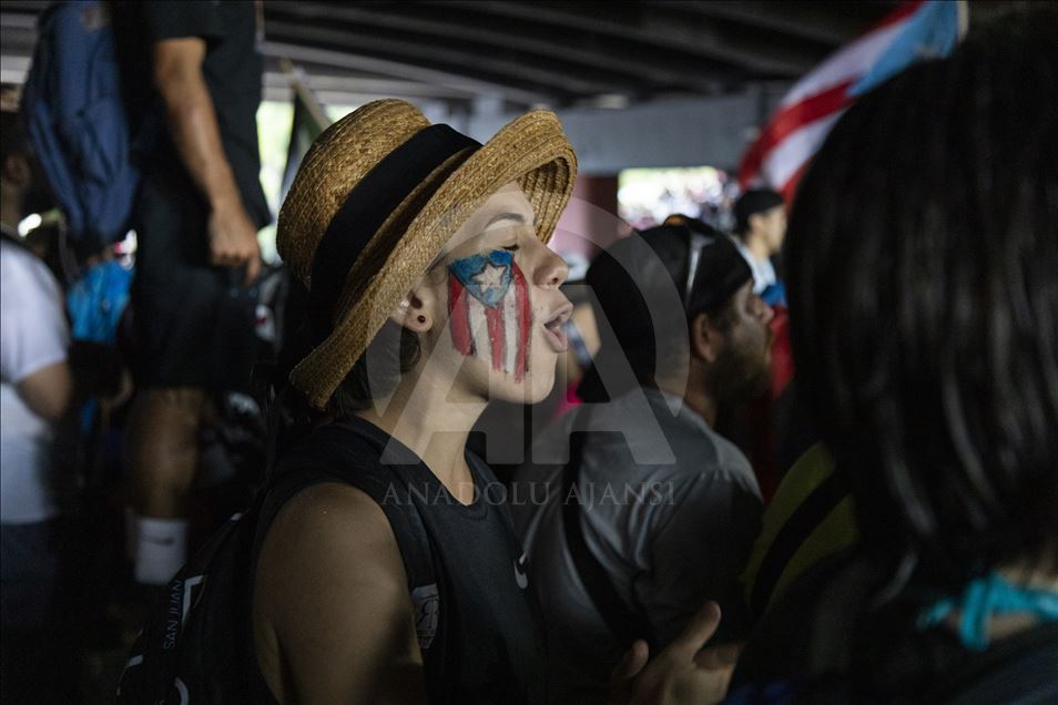 Masiva manifestación en Puerto Rico 