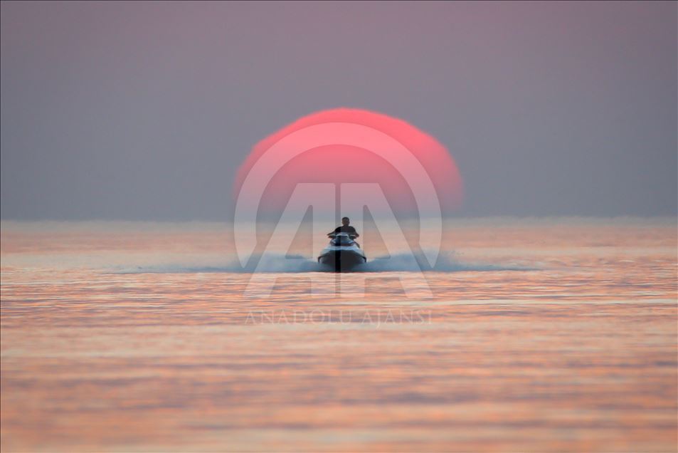 Sunset in Lake Van