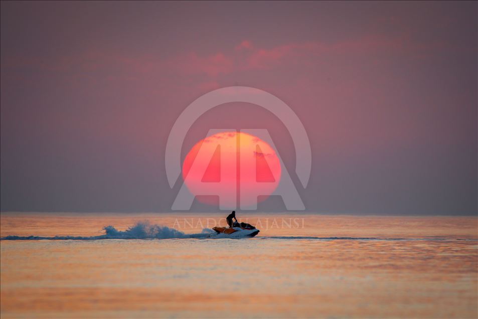 Sunset in Lake Van