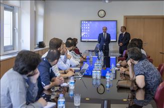 صحفيون تدربهم الأناضول يزورون مقر الخارجية التركية