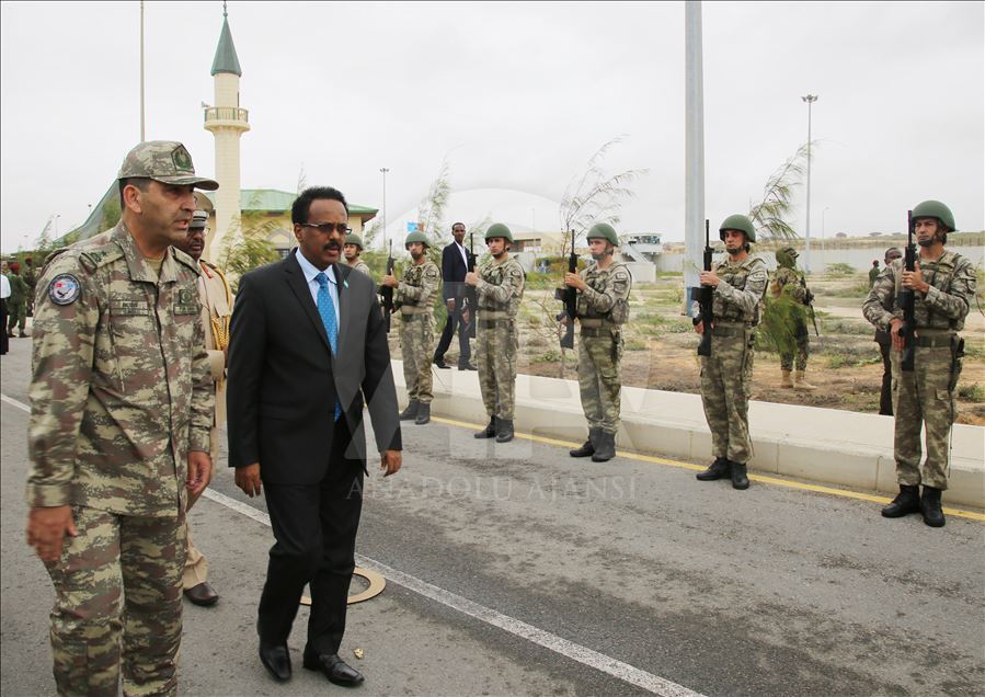 Somalian based Turkish military training academy's graduate soldiers