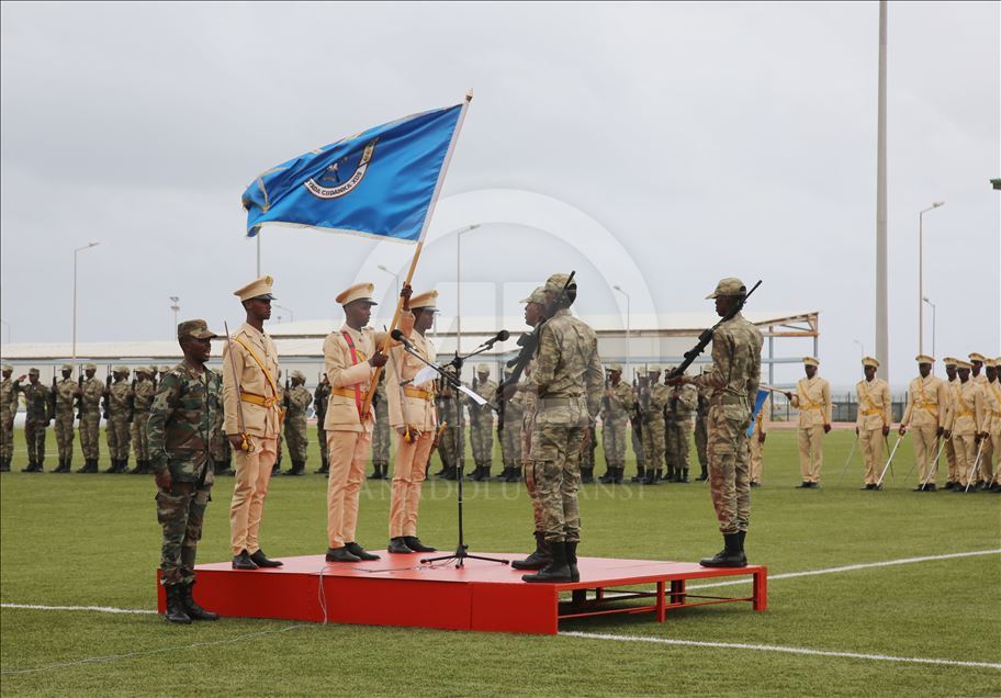 Somalian based Turkish military training academy's graduate soldiers