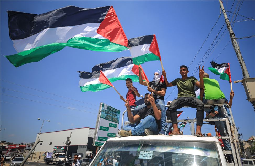 Gazze'de abluka karşıtı gösteri 