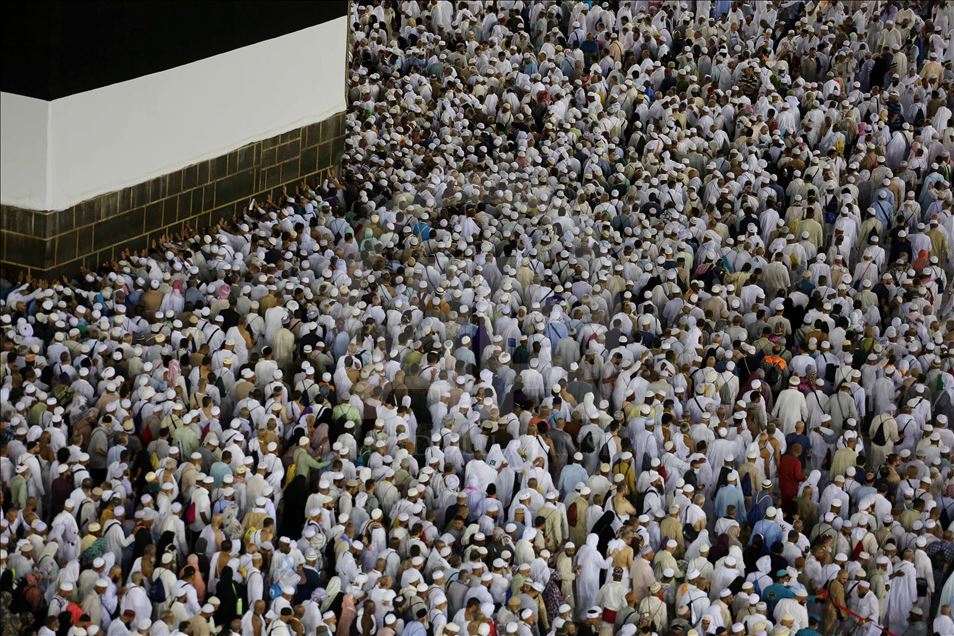 Oración nocturna en la Masjid al-Haram en La Meca