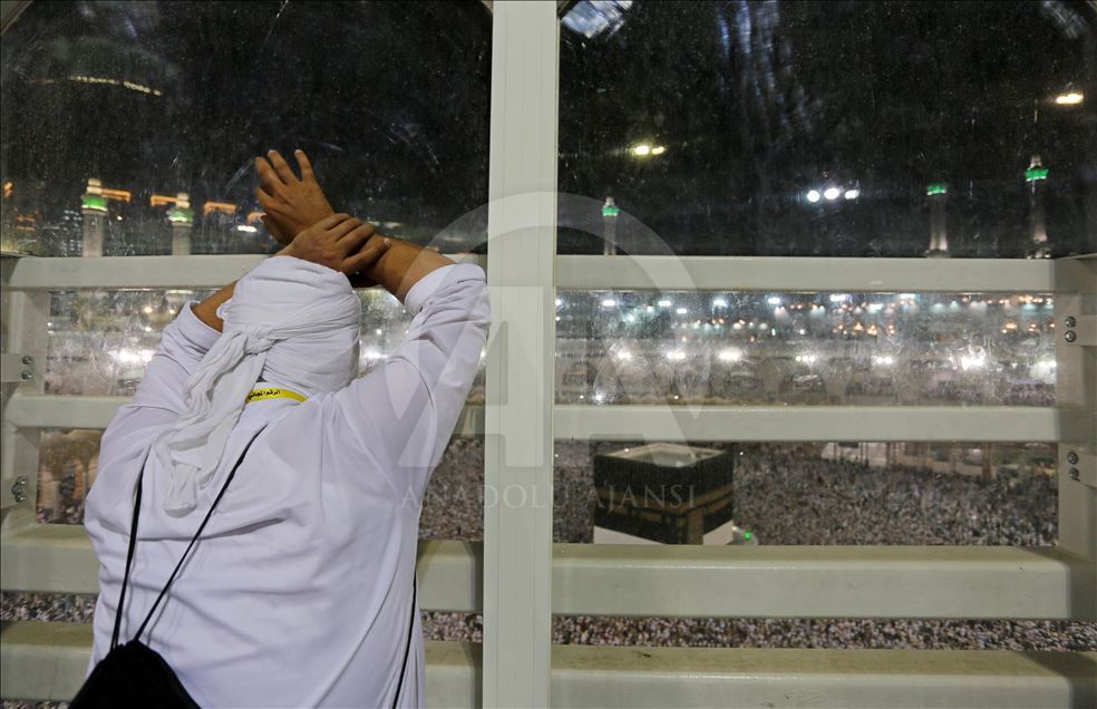 Oración nocturna en la Masjid al-Haram en La Meca