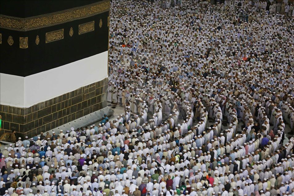 Oración nocturna en la Masjid al-Haram en La Meca