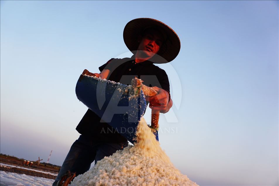 Derita petani garam di musim panen