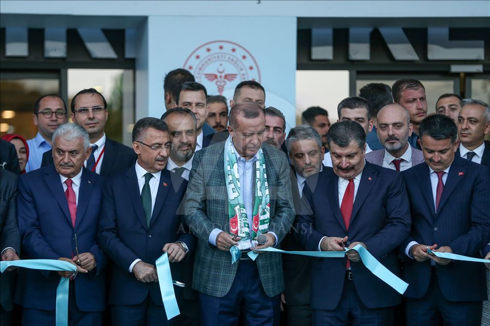 Cumhurbaşkanı Erdoğan, Bursa Şehir Hastanesi'ni ziyaret etti